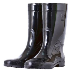 TAHSIN 達新牌 MIT勁帥雨鞋 中筒雨鞋 鞋底加強止滑, 120mm, 酷黑色, 1雙