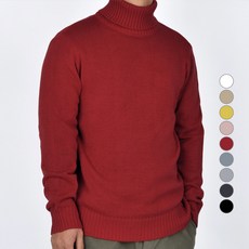 Guystory 男款素色Duet高領針織衫