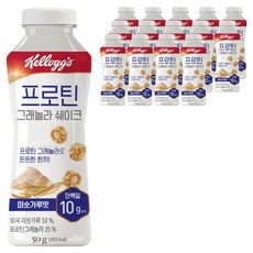 켈로그 프로틴 그래놀라 쉐이크 미숫가루맛, 50g, 15개