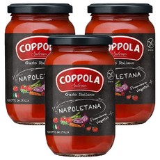 COPPOLA 柯波拉 義式拿坡里蔬菜番茄麵醬, 無加糖, 無麩質, 350g, 3罐