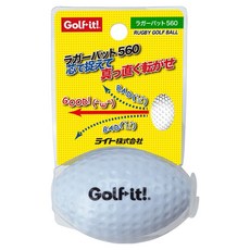 Golf it 橄欖球造型室內練習高爾夫球 G560, 白色