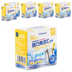 KINBATA 新升級洗衣機泡騰片 清新花香 20顆/盒 除菌清潔洗衣槽, 430g, 6盒