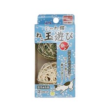 CattyMan 彩色藤編鈴鐺球 貓用玩具 2入, 1盒