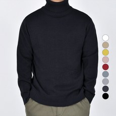 Guystory 男士高領素色Duet套頭針織衫