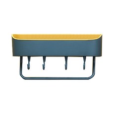 미카엘 주방 욕실 수건 다용도 수납 행거, 블루 옐로우, 1개
