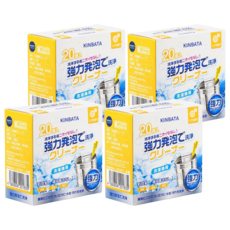 KINBATA 新升級洗衣機泡騰片 清新花香 20顆/盒 除菌清潔洗衣槽 輕鬆告別污垢異味, 430g, 4盒