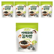 韓國MOZU蔬菜海苔酥 酥脆海苔與蔬菜完美結合 獨立包裝 方便攜帶, 5入, 40g