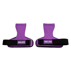 VALEO 防滑重訓拉力帶/握力帶/護腕/護具/健身手套 1雙入, 1套, 紫色