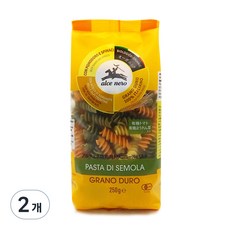 알치네로 유기농 파스타 삼색 푸질리, 250g, 2개