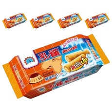 孔雀 乖乖 捲心餅 雞蛋布丁口味, 63g, 5包