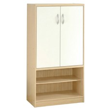 HOPMA 合馬家具 雙門六格鞋櫃 台灣製造 玄關收納櫃 置物鞋架 C-120DML-R4, 白橡配白