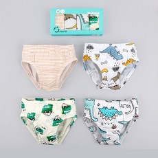 Maykids 恐龍系列童款印花三角內褲 4件組