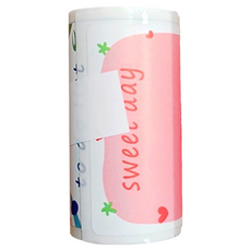 豬一桃紙廠 花樣標籤貼紙, 1個, 1個裝