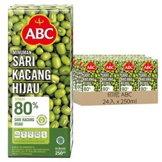 印尼 ABC MINUMAN SARI KACANG HIJAU 綠豆風味飲料, 250ml, 24入