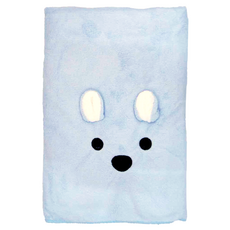 ONE&ONE 慶峯棉業 動物造型超吸水浴巾 70 x 140cm, 1條, 動物造型 藍色