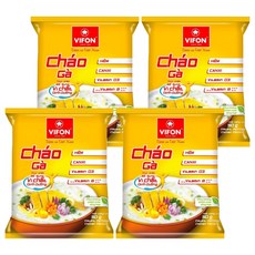 VIFON 味豐 CHA O GA 雞味粥 越南即食稀飯速食粥 熱水沖泡2分鐘即食, 50g, 4包