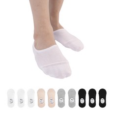 가나양말 남성용 뉴 앞코보강 페이크삭스 블랙 3켤레 + 화이트 3켤레 + 그레이 3켤레 + 베이지 1켤레