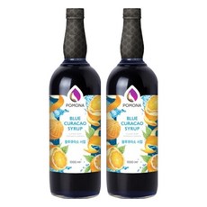포모나 블루큐라소 시럽, 1L, 2개