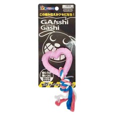 DoggyMan 多格漫 柔韌咬咬玩具 犬用, 粉色愛心, 1個