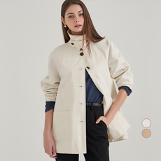 AFINAR 棉質短版風衣