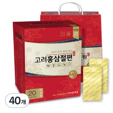 고려홍삼진흥원 고려홍삼절편 타워형 + 쇼핑백, 400g, 2박스