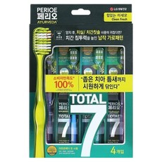 페리오 토탈7 메디컬 허브 칫솔 클린프레쉬, 1개, 4개입