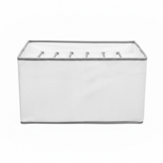 minono 米諾諾 PP板衣物收納盒 7格, 白色, 1個