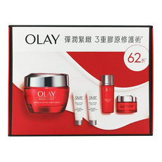OLAY 歐蕾 彈潤緊緻3重膠原修護套裝組, 1盒