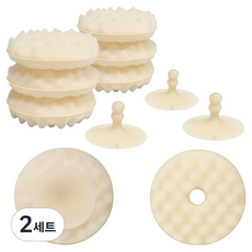 BELLOVIE Bagel Tok 吸盤式菜瓜布 8入 + 吸盤 4入 組, 2套