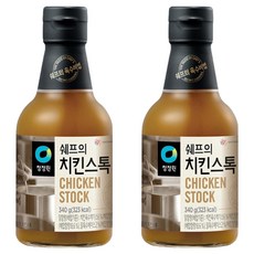 청정원 쉐프의 치킨스톡, 340g, 2개