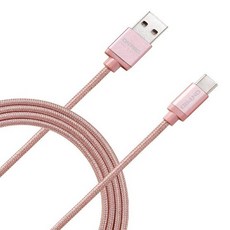 ONPRO 1.2M 3A 傳輸快充線 USB-A - USB-C UC-TCM12M 14.4g, 玫瑰金, 1條