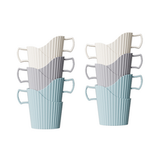 Khohimo 附把手紙杯架 12入組 4W418, 3色混合, 1套