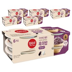 햇반 흑미밥, 130g, 36개