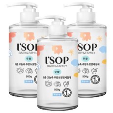 奶瓶蔬果碗盤洗潔精 無香, 500g, 3瓶