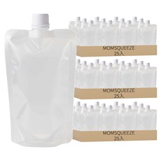 MOMSQUEEZE 吸嘴飲料袋, 18 x 12cm, 25個, 3組