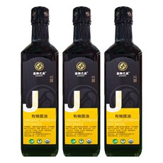 JOYSPRING 喜樂之泉 有機黃豆醬油, 天然純釀造, 無添加調味料、防腐劑、人工色素, 500g, 3瓶