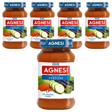 AGNESI 義大利 番茄鮮蔬麵醬, 輕鬆料理義式美食, 經典風味, 400g, 5罐