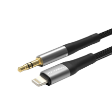 POLYWELL 寶利威爾 Lightning轉3.5mm音源轉接線, 1M, 1條, PW15-W52-B131