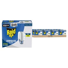 Raid 雷達 薄型液體電蚊香器 無味 41ml, 1個, 12盒