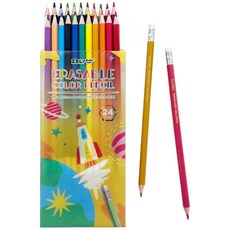 쿠말 잘 지워지는 색연필 24종 세트, 1세트, 24색