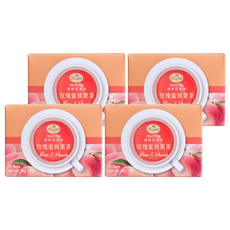 Magnet 曼寧 玫瑰蜜桃水果茶 不含咖啡因和人工色素 德國花草原料, 2g, 15包, 4盒