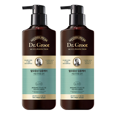 닥터그루트 멀티퍼펙션 탈모케어 지성 두피용 샴푸, 400ml, 2개