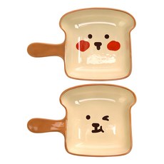 데일리라이크 핸들 플레이트, 1세트, 플레이트 2종, 브레드동구