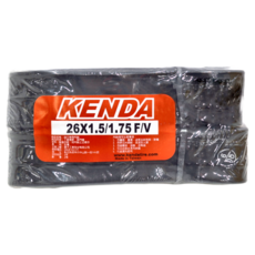 KENDA 建大輪胎 建大26吋內胎 26x1.5/1.75 FV 法式氣嘴36mm, 2個, Black