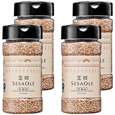SESAOLE 芝初 淺焙白芝麻粒, 105g, 4罐