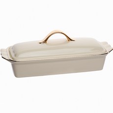 plala 金色方形餐具筒, 米色, 1個