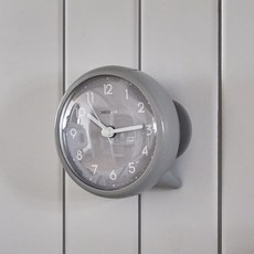 GNHom 高強度材質 兩用強力吸附 桌上型多用途時鐘, 灰色