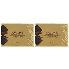 Lindt 瑞士蓮 經典薄片黑巧克力, 2包, 125g