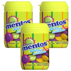 mentos 曼陀珠 軟糖 Sour mix, 120g, 3罐