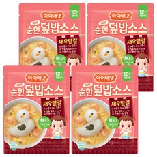 아이배냇 베베 순한 덮밥소스, 50g, 4개, 혼합맛(새우/달걀)